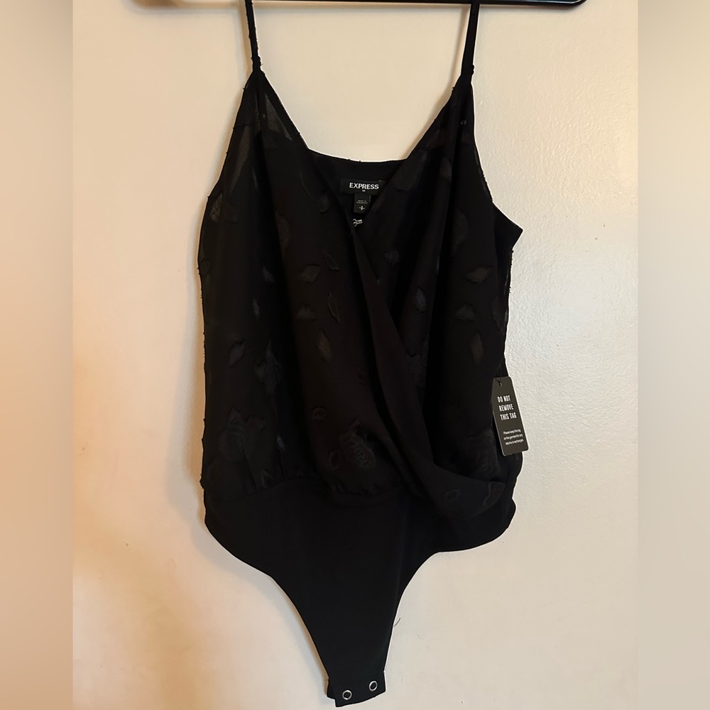 Black Express tank top bodysuit NWT
